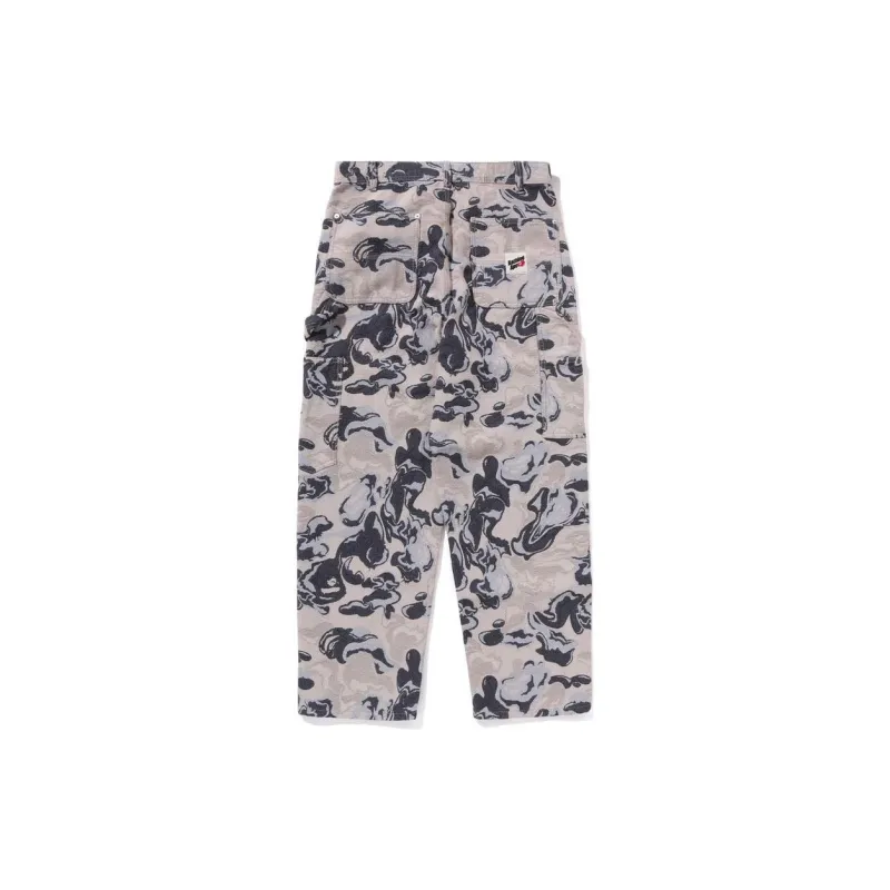 Bape Art Camo Gobelin Work Pants Blue-3