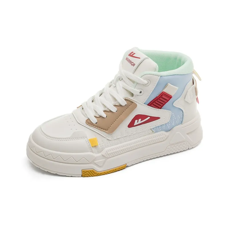 Warrior High Top Skateboard Shoes Women's Beige Moon-1