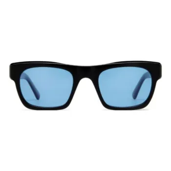MOSCOT Acetate Irregular Shape Sunglasses Men's Black