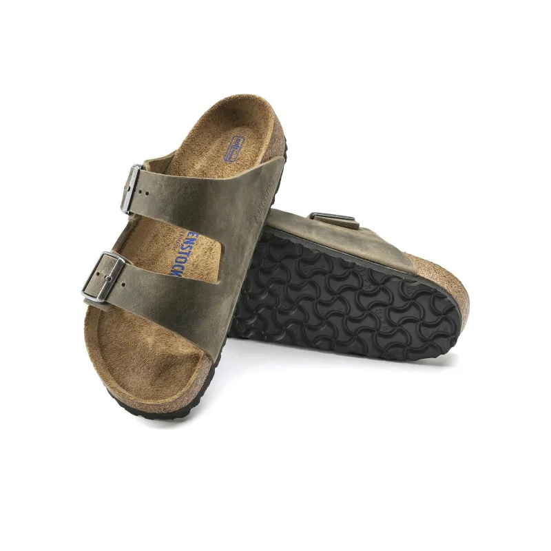 Birkenstock Arizona Soft Footbed Oiled Leather 'Faded Khaki'-5