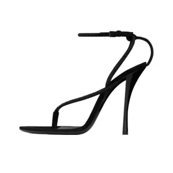 SAINT LAURENT One Strap Sandals 11cm Women's Black