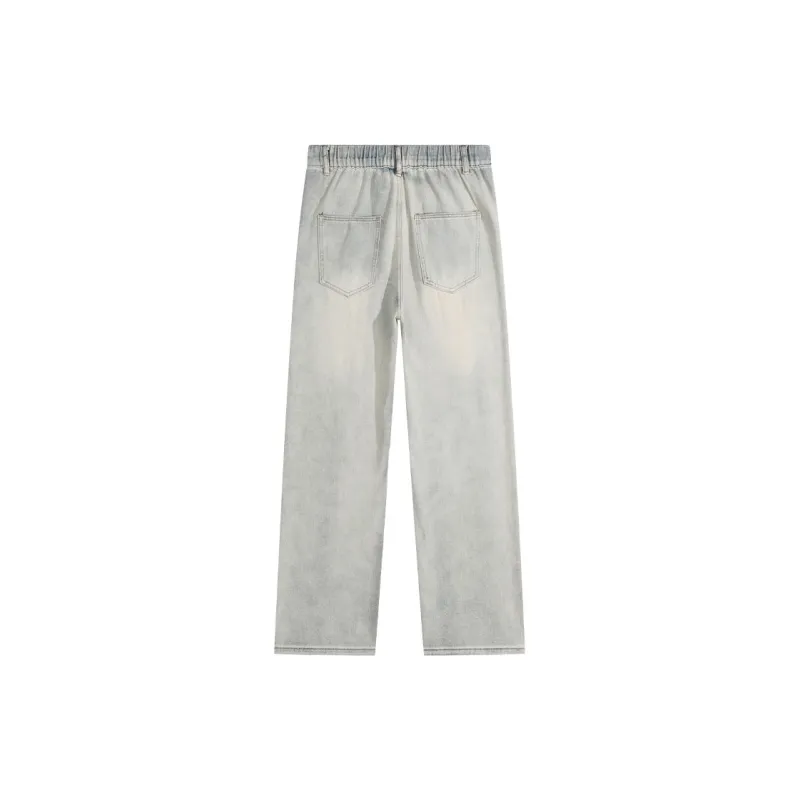 COMOWA Jeans Unisex Yellow Mud Slimming Vibe For Spring Summer Autumn And Winter-1
