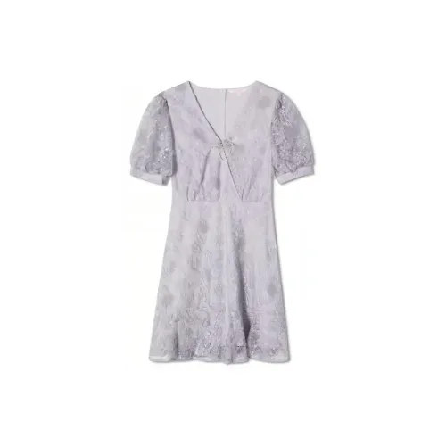 P.Salt Short-Sleeved Dresses Women's Silver Gray