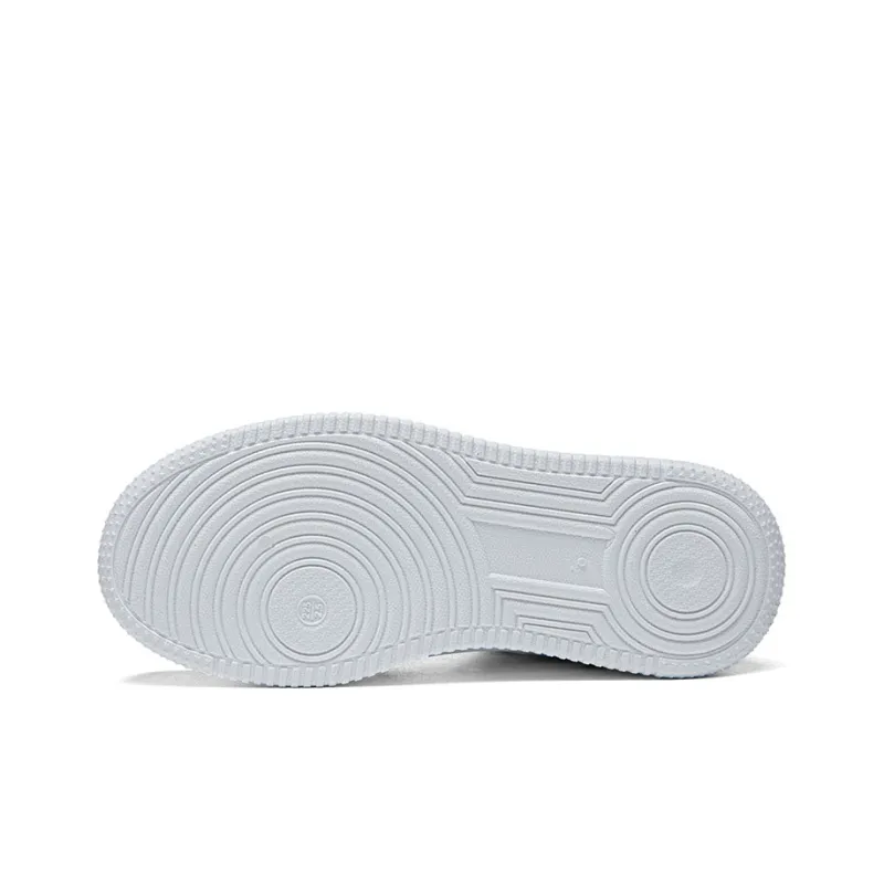 Warrior Insulated Fleece Lined Shoe Warm Wear Resistant Lightweight High Top Skateboard Shoes Unisex White Blue-4