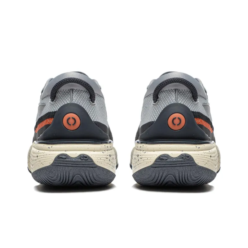 LINING Soft Warm Fleece Sneakers 'Grey Orange'-5
