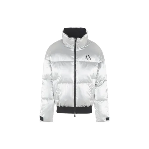 ARMANI EXCHANGE Puffer Jackets Men Silver