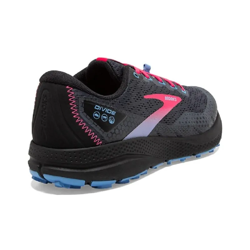 Brooks Divide Cushioning Breathable Low-Top Casual Running Shoes Women's Black-3