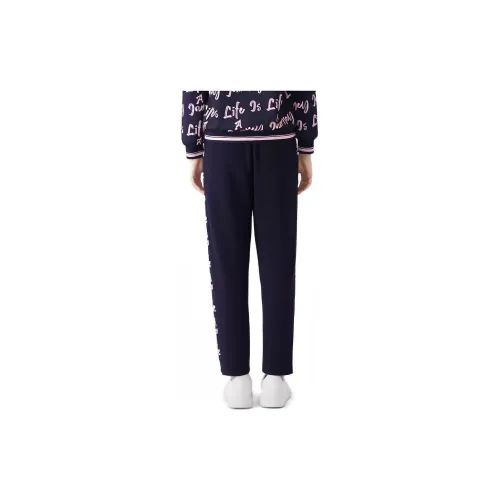 XII BASKET Casual Pants Women's Navy Blue