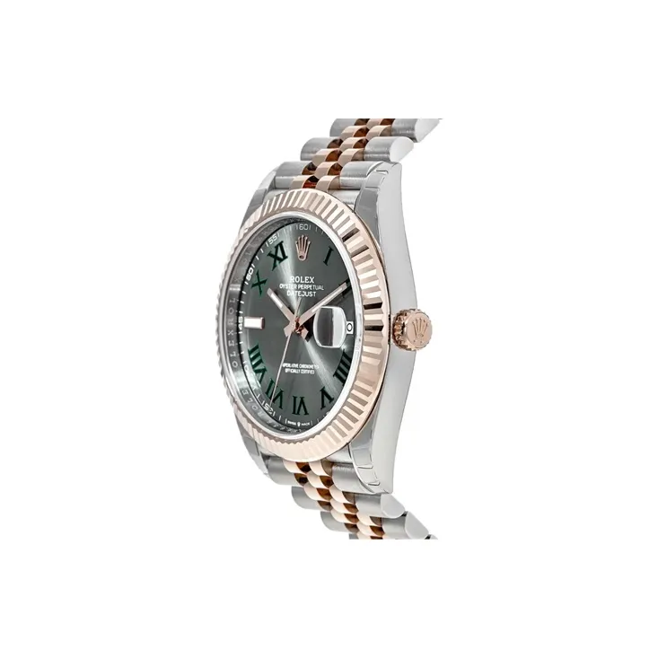 ROLEX Log Series Automatic Mechanical Movement Men's Watches Watch Gray Dial Oystersteel Case Oystersteel Strap-1