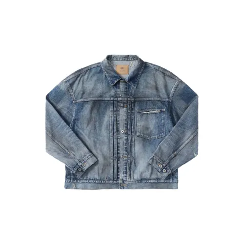 MADNESS Denim Jackets Men Blue