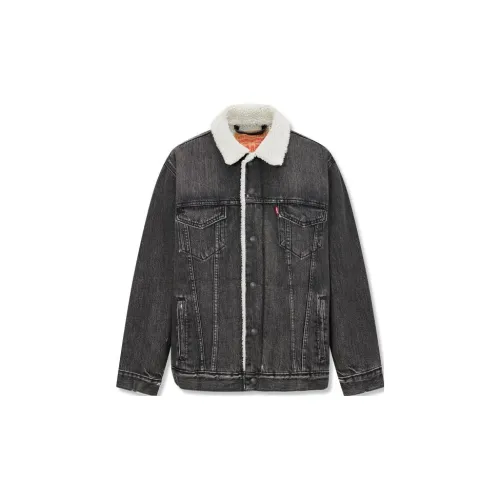 Levis Denim Jackets Men Black