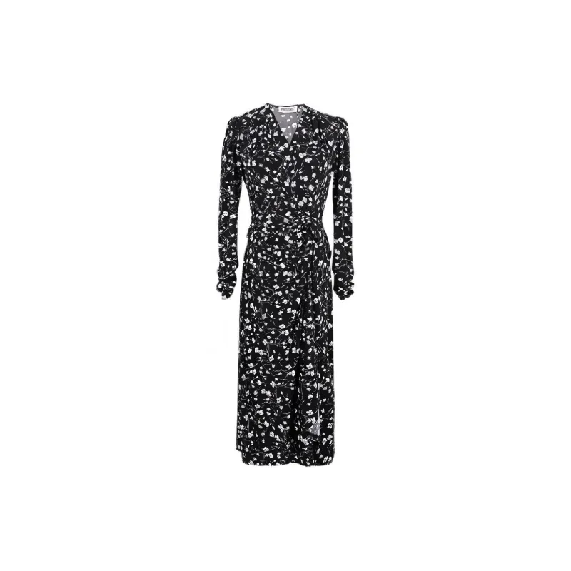 MISSSHINE Long Sleeved Dresses Women's Black-1