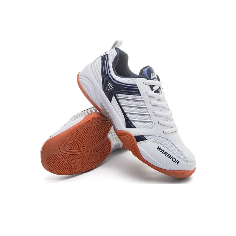 Warrior Shock Absorbers Slip Resistant, Abrasion Resistant, Lightweight Low Top Training Shoes Unisex Blue White-2