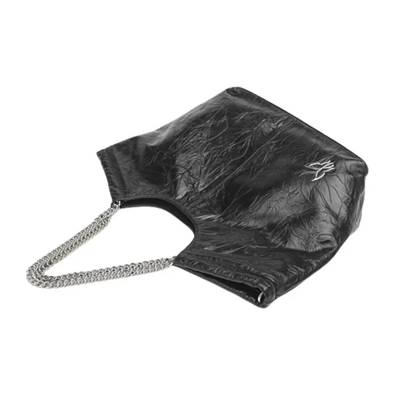 NOMK Cow Leather Tote Bag Shopping Bag Shoulder Bag Handbag Crossbody Bag Women's Black/Coffee/Khaki-5