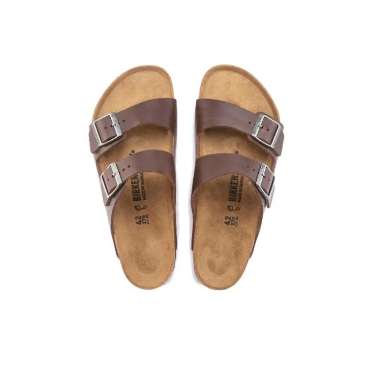 Birkenstock Arizona Grip Natural Leather 'Vintage Wood Roast'-3