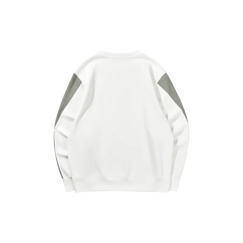 HLA Crew Neck Loose Fit Color Blocking Patchwork Sweatshirt Men's-1