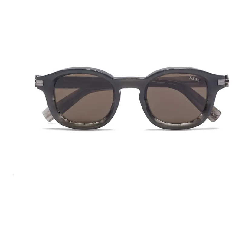 Ermenegildo Zegna Striped Round shape Sunglasses-1