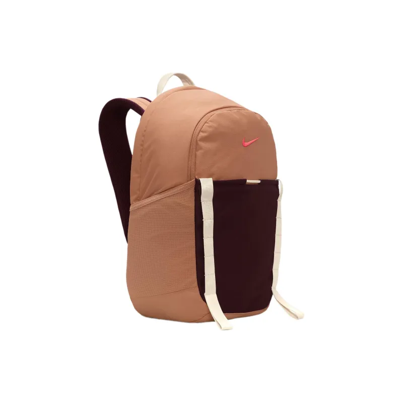 Nike Fabric Backpack Regular Unisex Amber Brown & Night Brown Red & Bright Dark Red-1