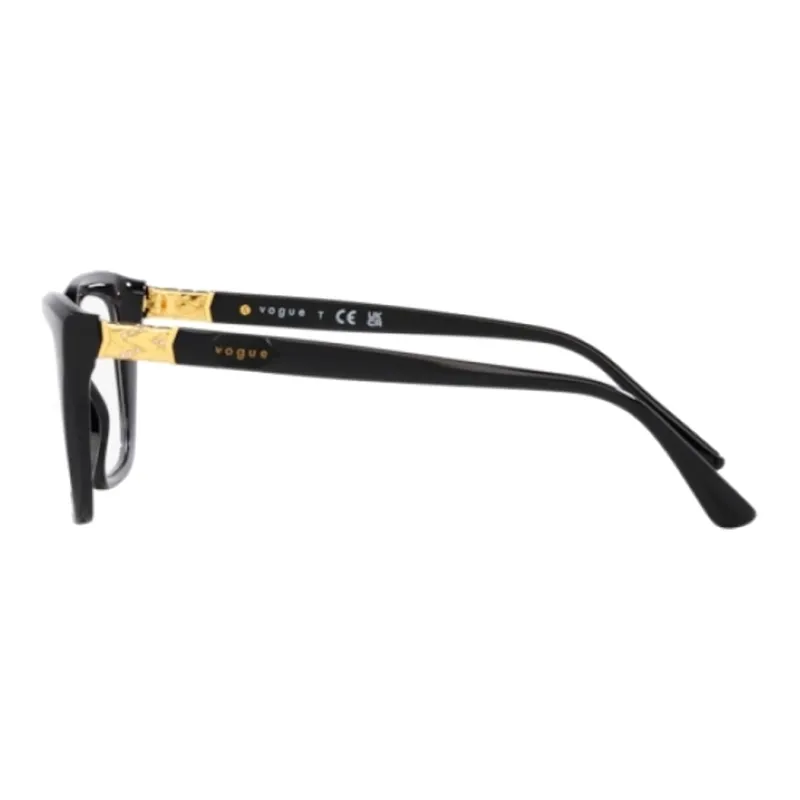 VOGUE Plastic Irregular Shape Sunglasses Women's Black-2
