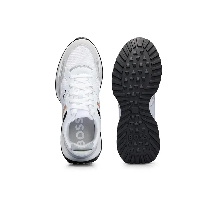 BOSS Striped Lace-up Sneakers-4