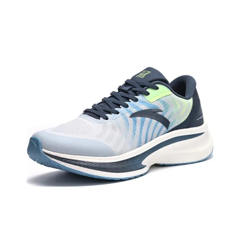 Anta Champion Running Shoes 2nd Generation Anti Slip Wear Resistant Low Top Running Shoes Men's Gray Green-2