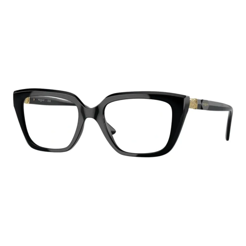 VOGUE Plastic Irregular Shape Sunglasses Women's Black-0