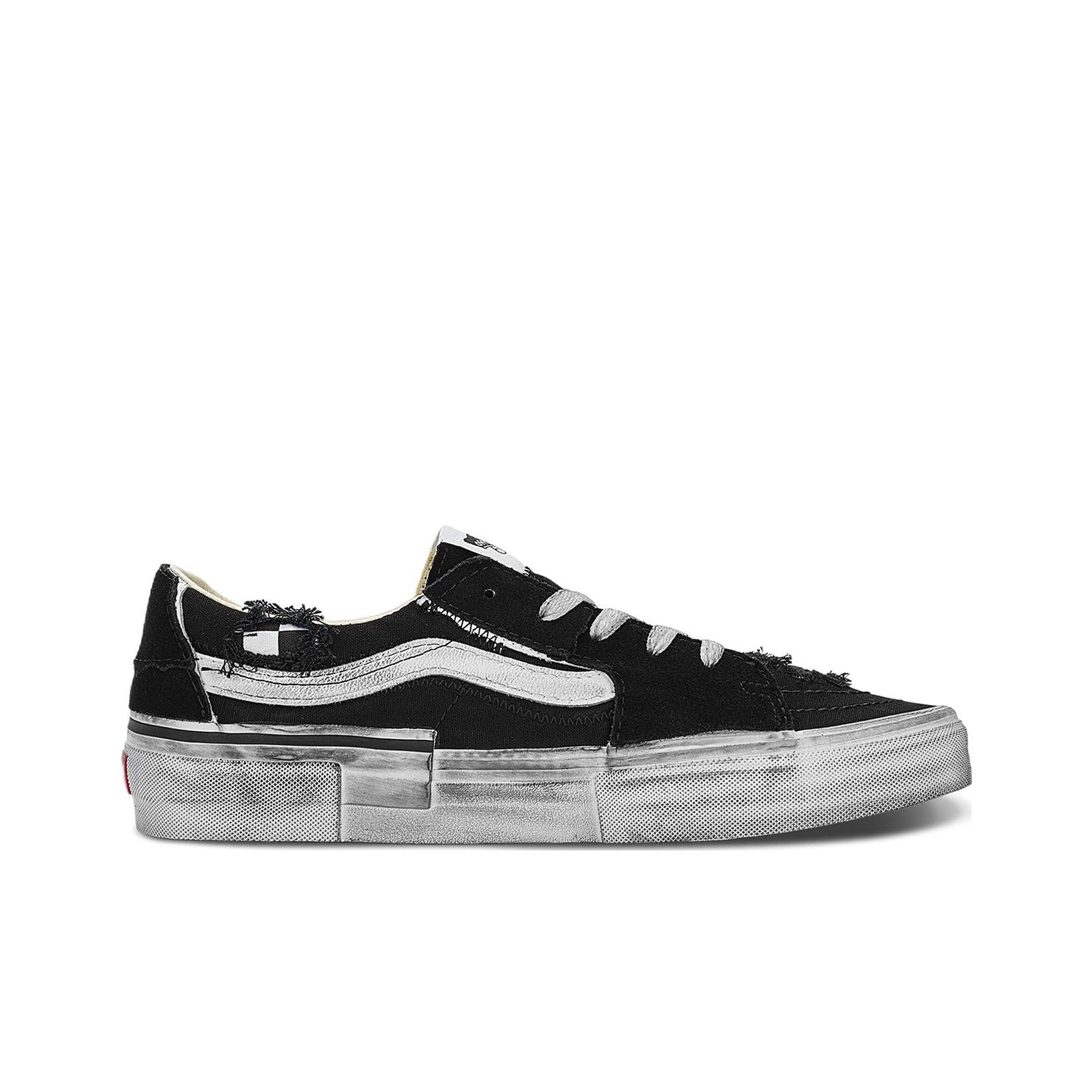 Vans SK8-Low Reconstruct 'Black White' - POIZON