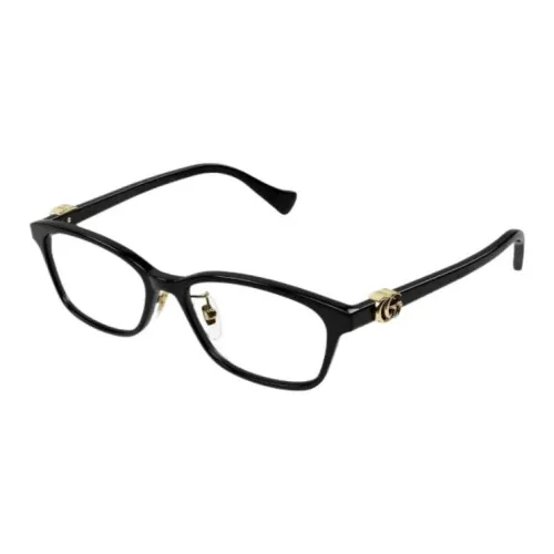 GUCCI Acetate Rectangular Eyeglass Frames Women's Black