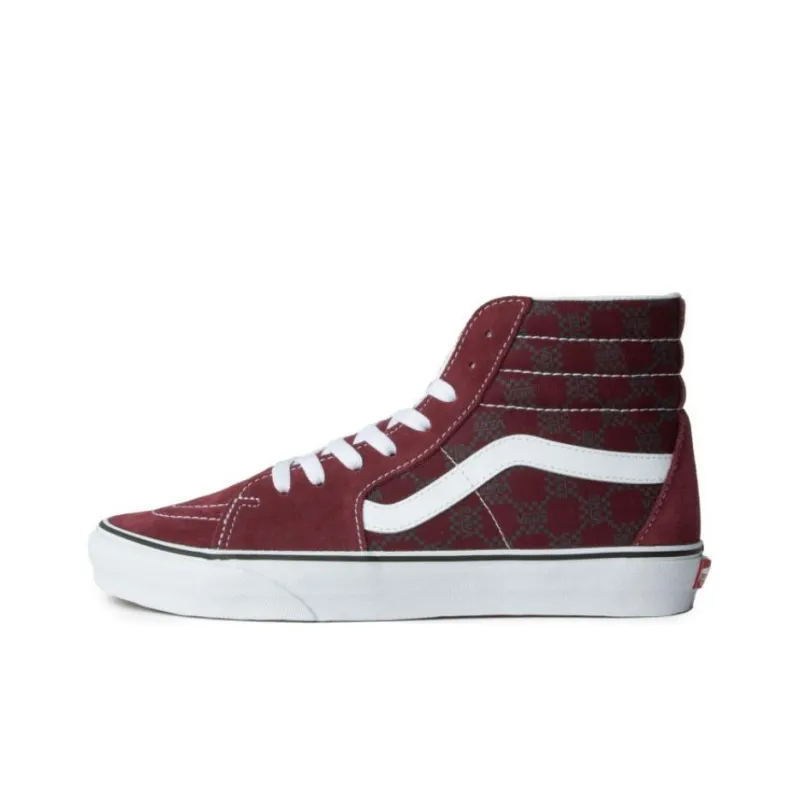 Vans Sk8 Hi Monogram 'Burgundy'-0