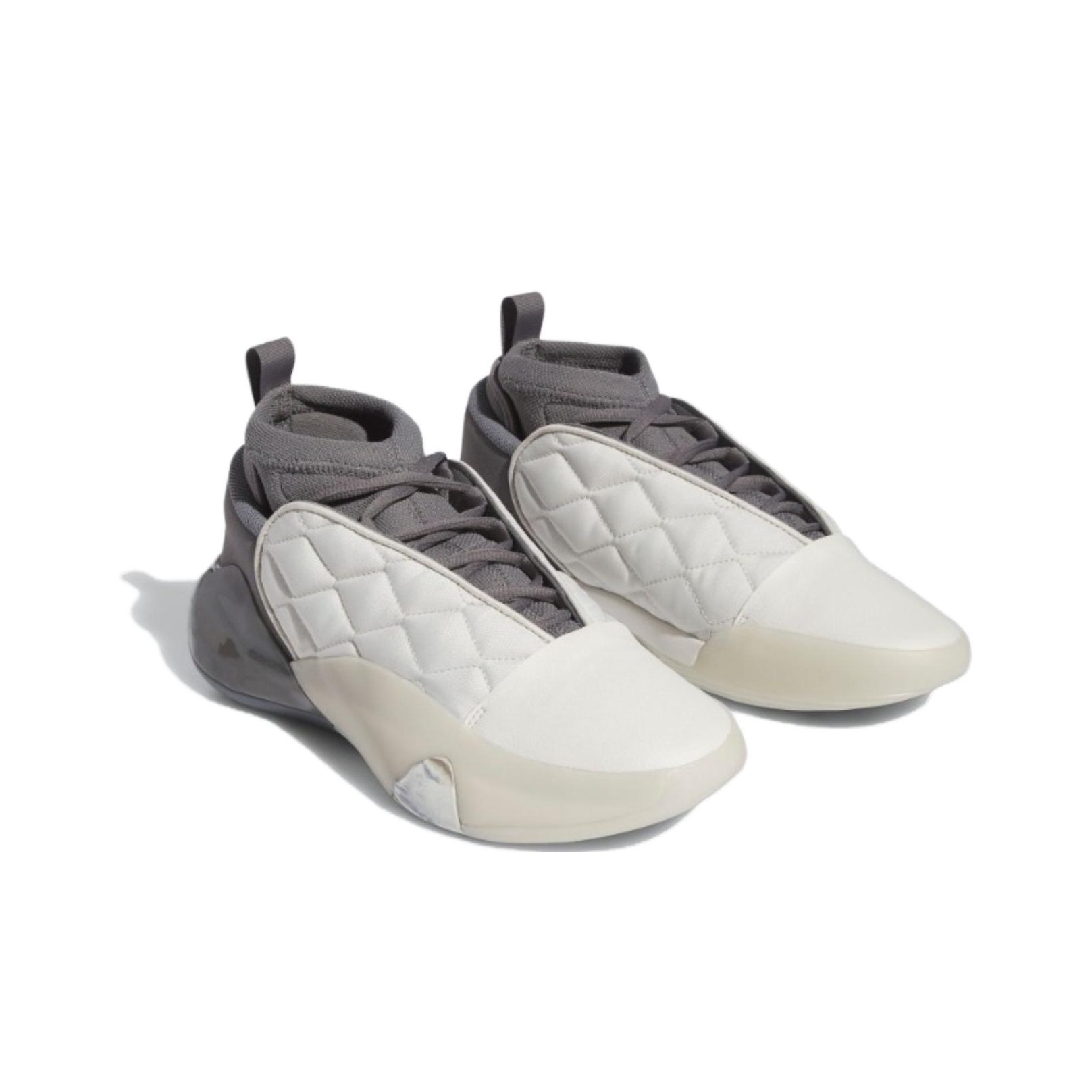 Adidas Harden Vol. 7 Orbit Grey Chalk White US M 8.5 - POIZON