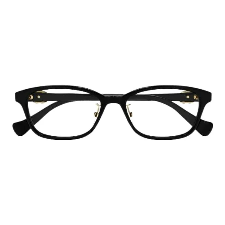 GUCCI Acetate Rectangular Eyeglass Frames Women's Black-1