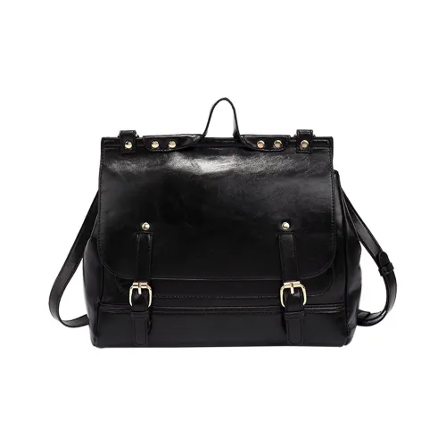 UNITE STAR PU backpack Superstar Medium Size Women's Black/Brown