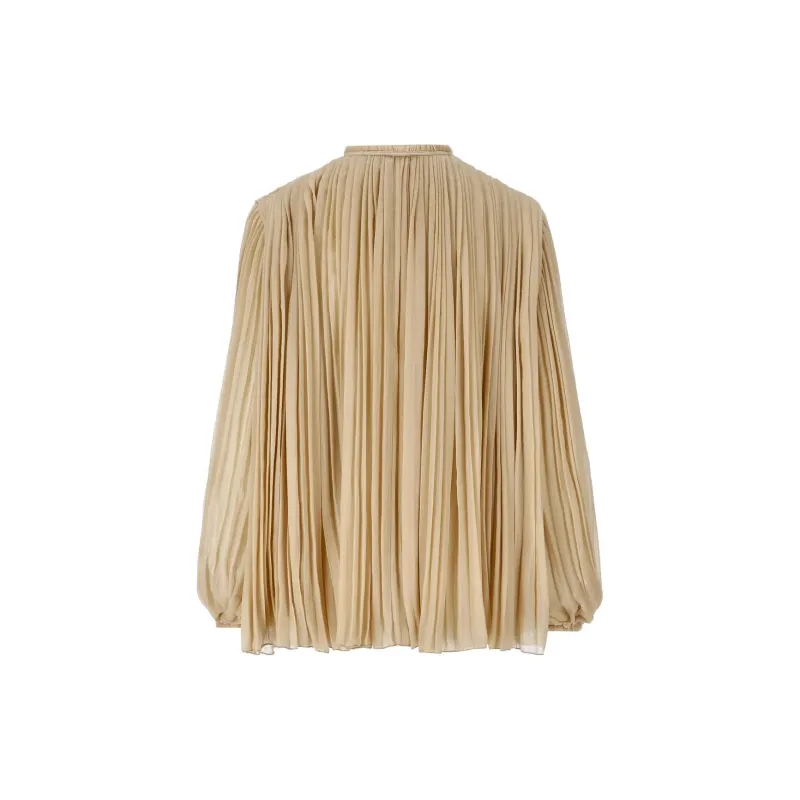 Chloé Pleated Long Sleeved Blouse-1