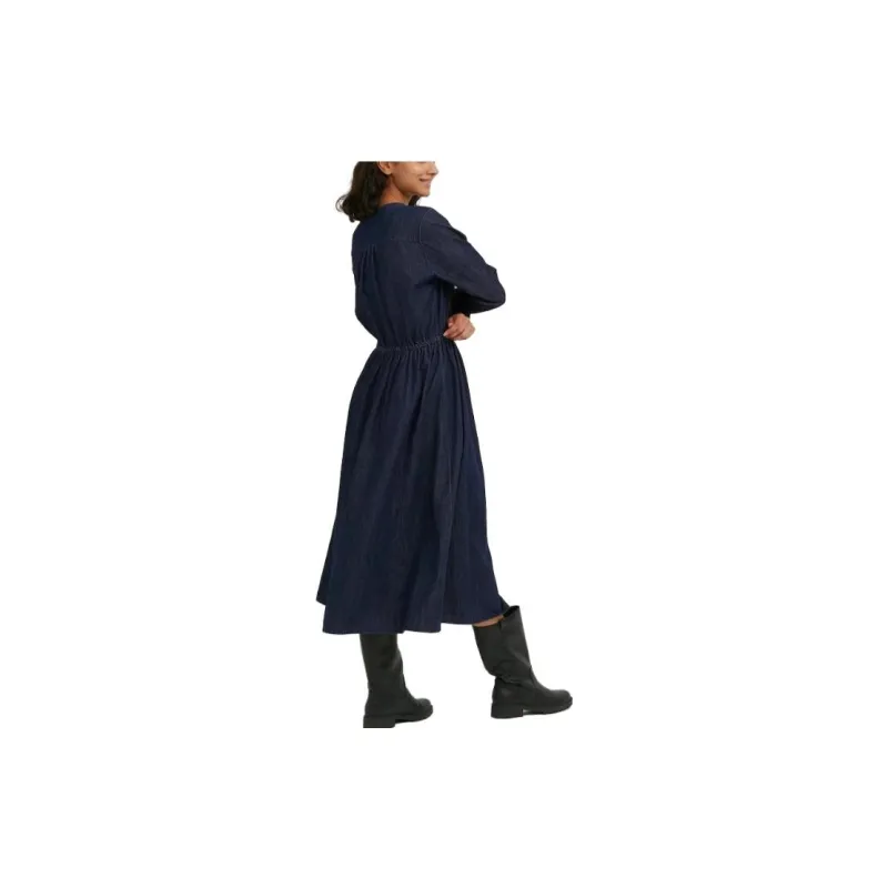 UNIQLO Long-Sleeved Dresses Women's Navy Blue-1