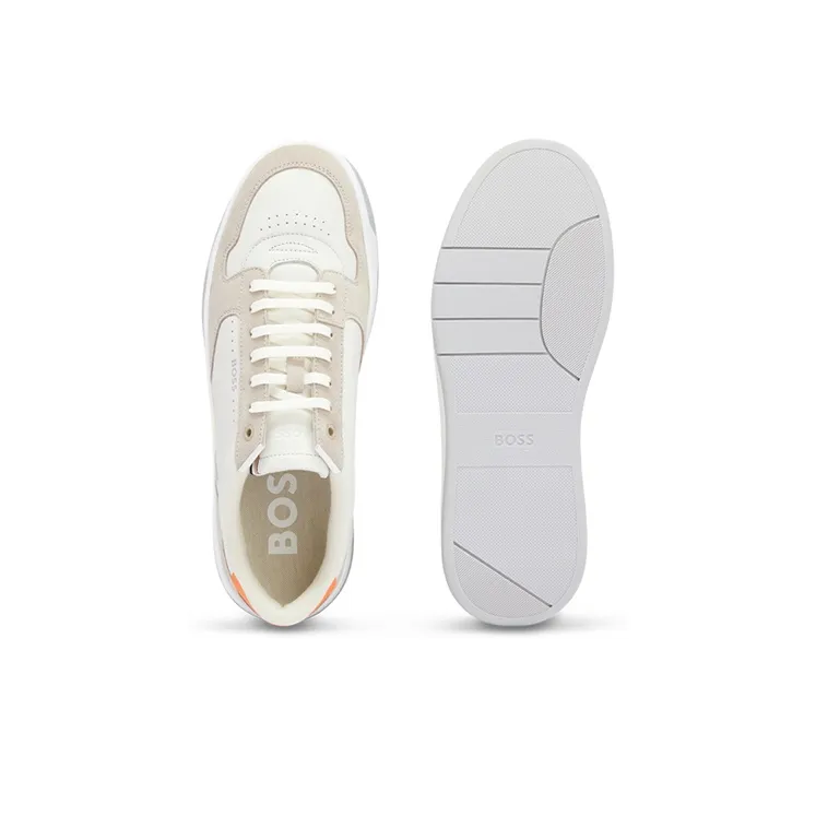 HUGO BOSS Wear-Resistant Low-Top Skateboard Shoes Men's Beige-5