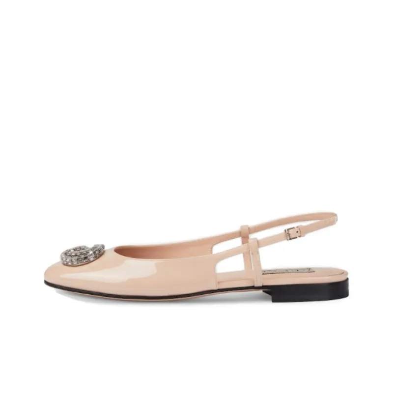 GUCCI Double G Patent Ballerina Shoes-0