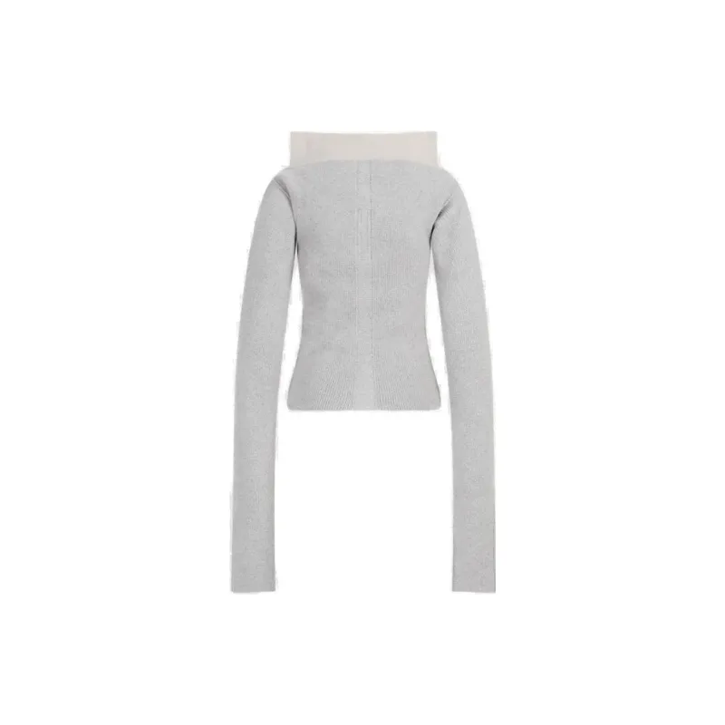 RICK OWENS High Neck Knitted Pullover-1