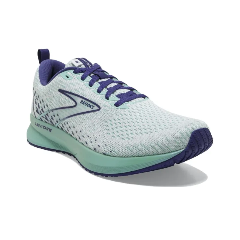 Brooks Women's Levitate 5 'White Aqua'-2