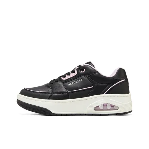 Skechers Uno Court Courted Style Shoes 'Black Pink White' Women's
