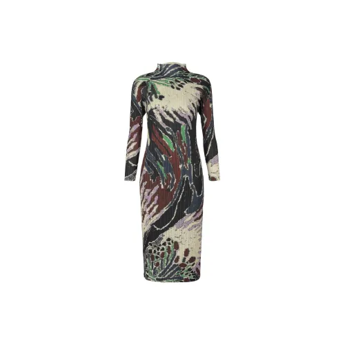 PLEATS PLEASE ISSEY MIYAKE Long-Sleeved Dresses Women's Multicolor