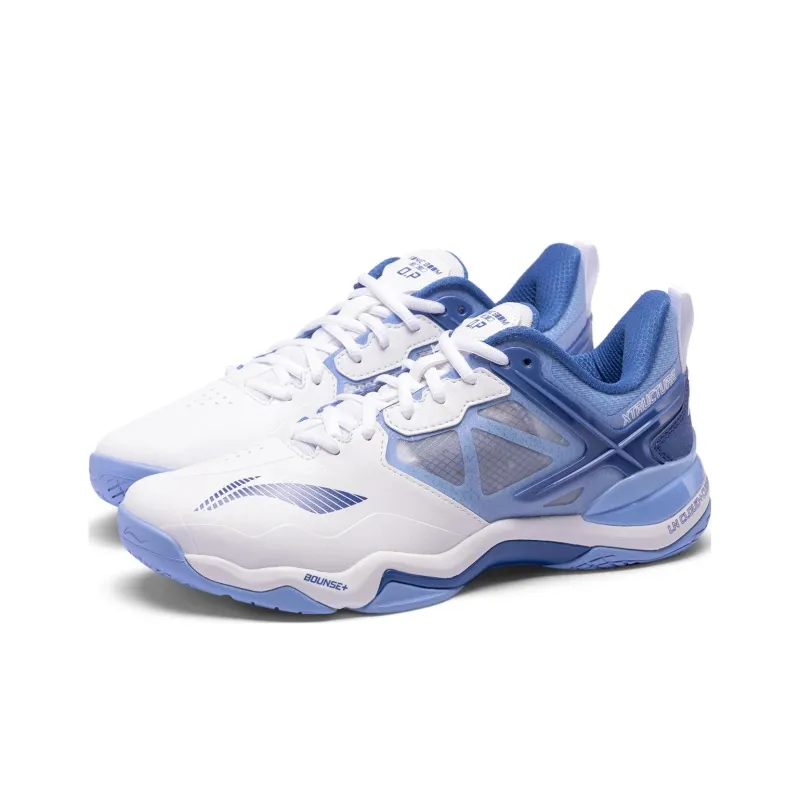 LiNing Sound Explosion OP Abrasion Resistant Low Top Badminton Shoes Men's White Blue-1