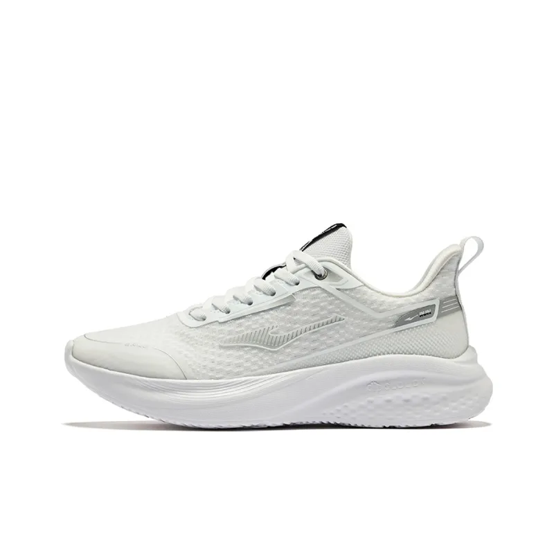 Erke Cushioning Wear Resistant Rebound Low Top Casual Running Shoes Women's Bright Silver-0