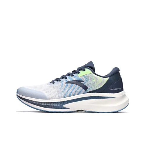 Anta Champion Running Shoes 2nd Generation Anti Slip Wear Resistant Low Top Running Shoes Men's Gray Green