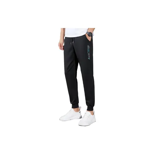 DEERWAY Knitted Sweatpants Men Black