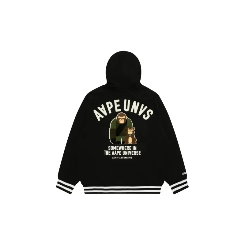 Aape Logo print Hooded Jacket-1