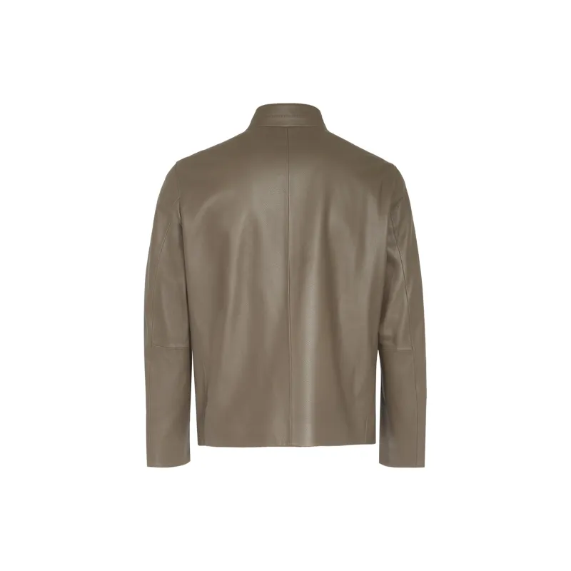 LIU·JO UOMO Leather Jackets Men Light Brown-1