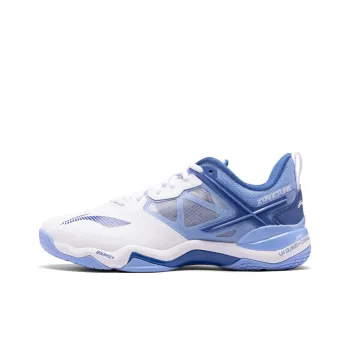 LiNing Sound Explosion OP Abrasion Resistant Low Top Badminton Shoes Men's White Blue