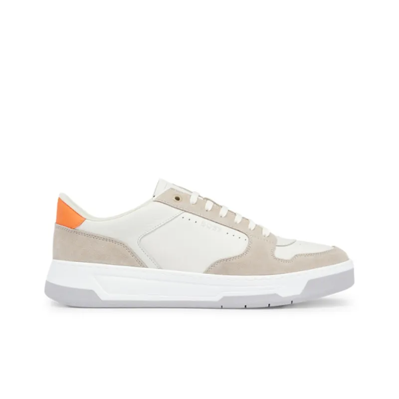 HUGO BOSS Wear-Resistant Low-Top Skateboard Shoes Men's Beige-1