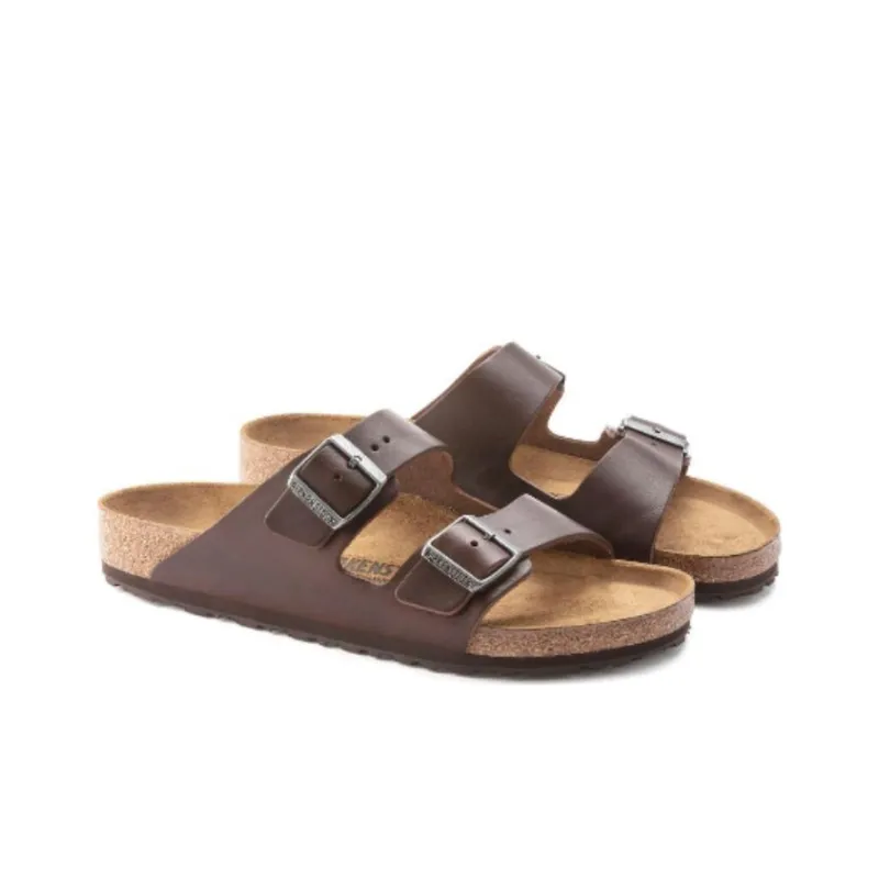 Birkenstock Arizona Grip Natural Leather 'Vintage Wood Roast'-2