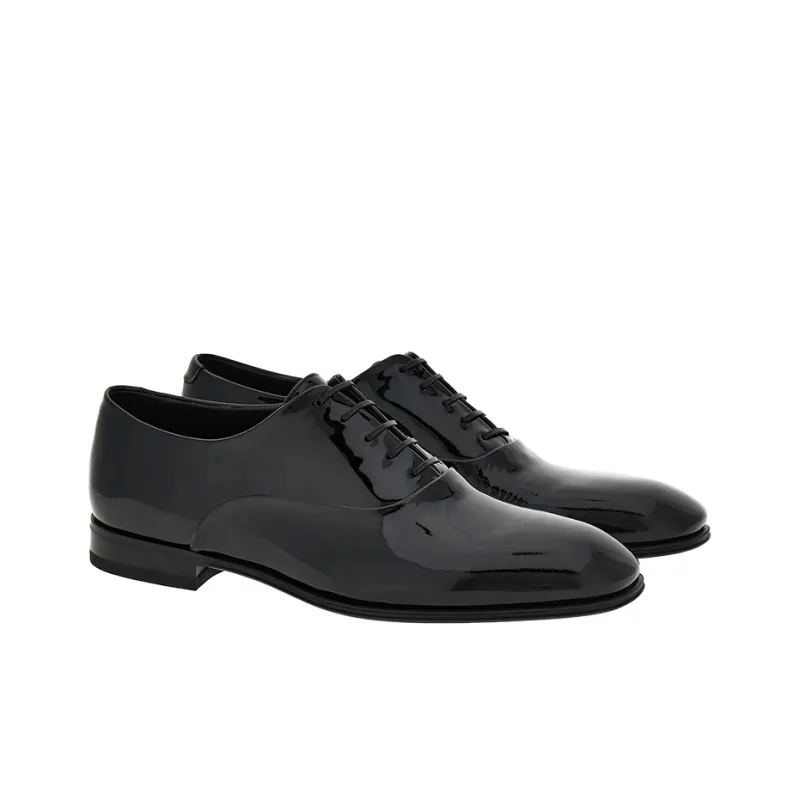 FERRAGAMO Patent-finish Oxford Shoes-2